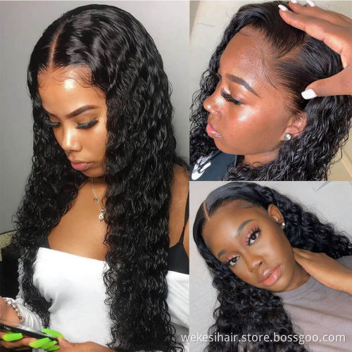 Xuchang Full Lace Wigs Virgin Hair Water Wave Wig,Unprocessed 30" Inch Malaysian Top Water Wave Full Lace Wig With Baby Hair